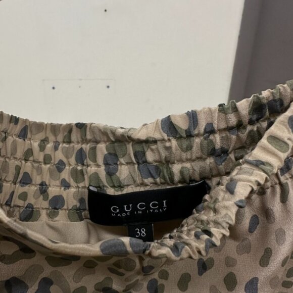 Gucci Silk leopard mini skirt - Picture 2 of 10